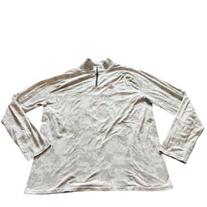 UNRL Barstool Sports Mens‎ XL Quarter Zip Pullover Camo Gray Performance Shirt